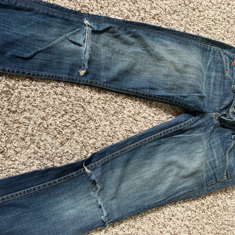 Hudson boot cut, dark denim, torn knees - Picture 7 of 7